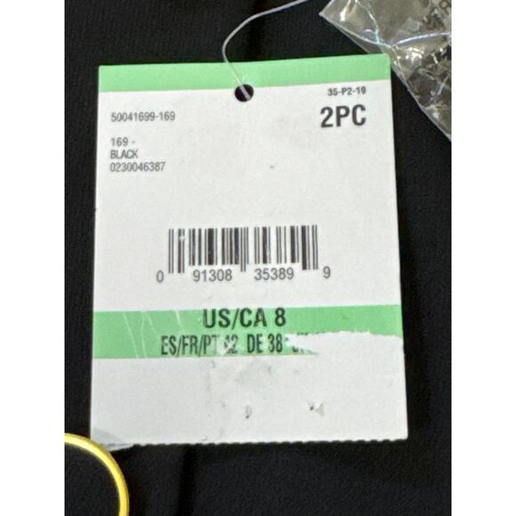 NIPON‎ BOUTIQUE SQUARE NECK BUTTON FRONT BLAZER IN BLACK NWT WOMEN'S SIZE 8 - Picture 8 of 12